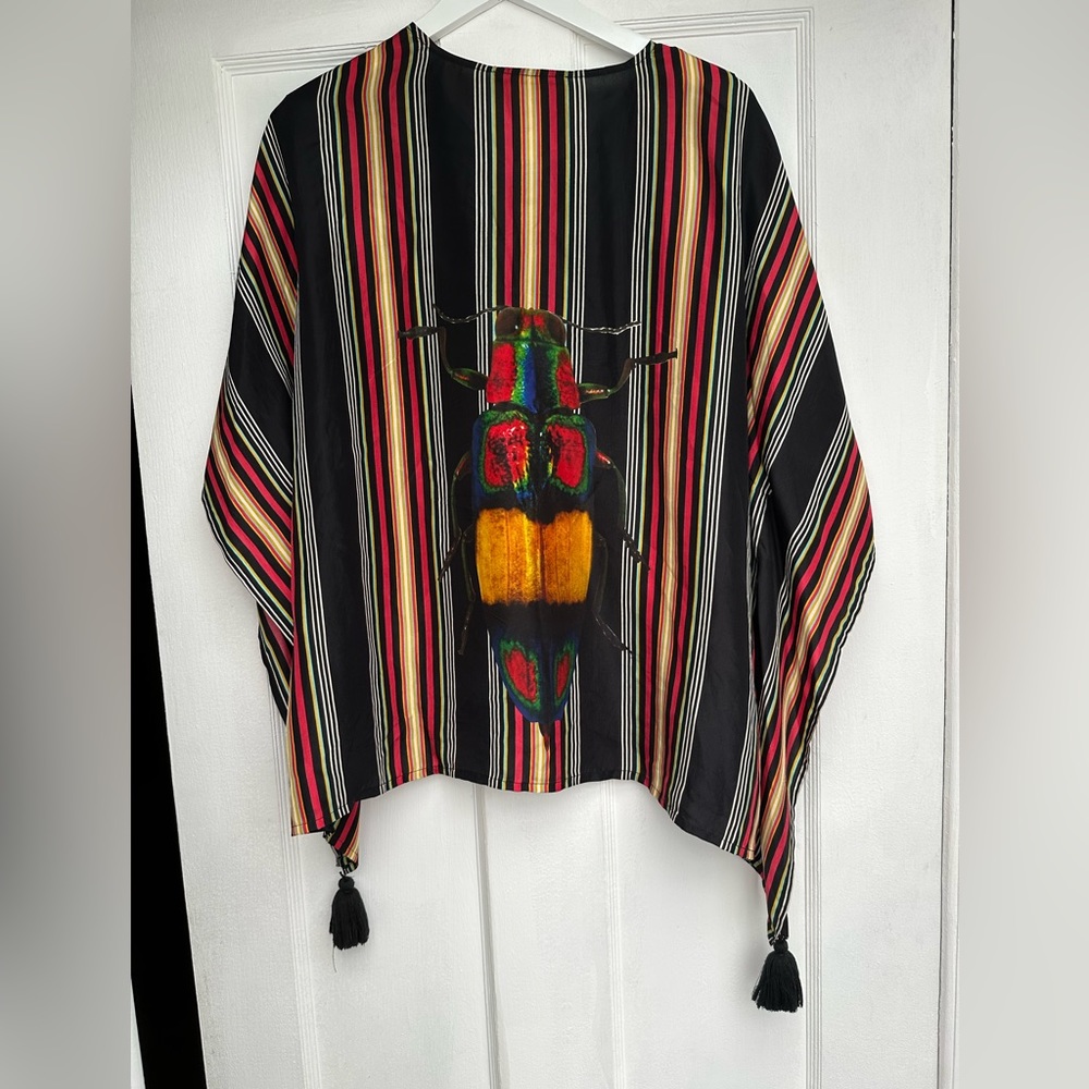 Striped Bug Popover Top By Figue - image 2